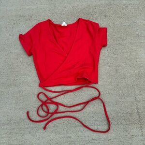 Red Crop Top Size: S